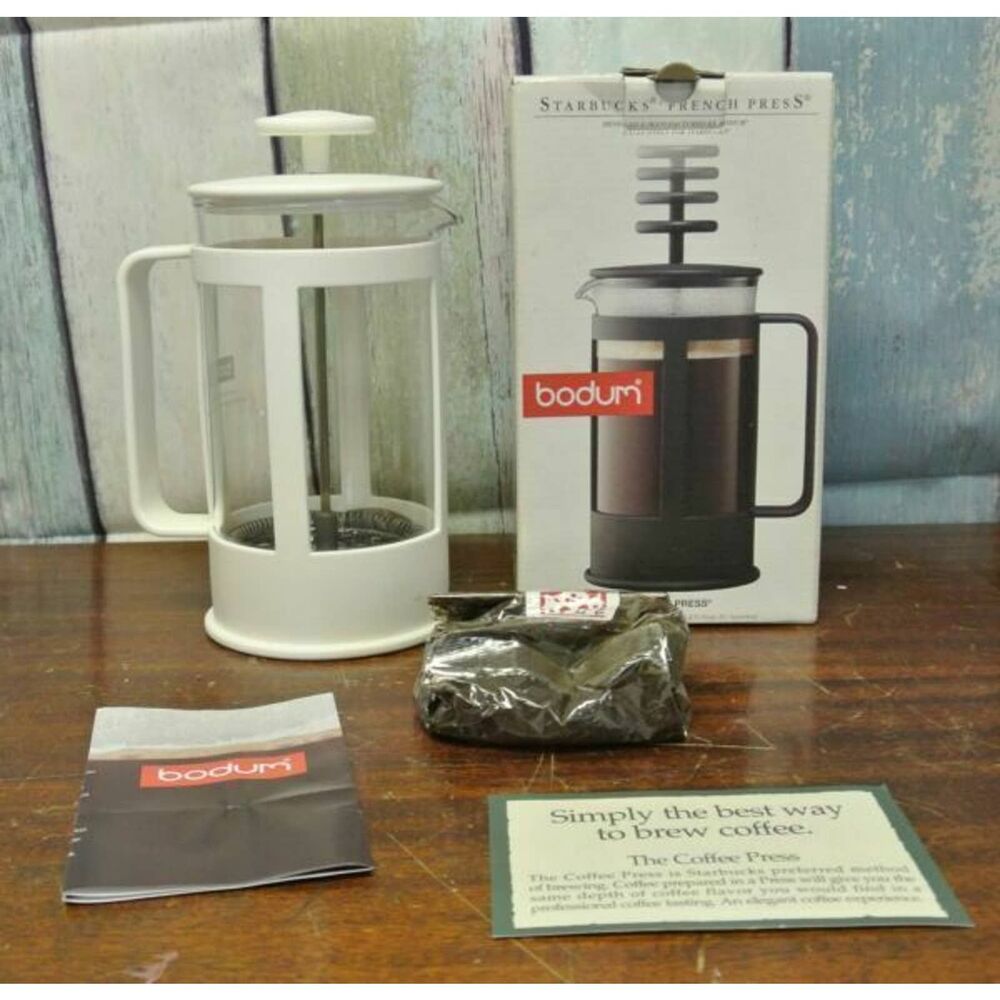 Starbucks White Recycled Coffee Press Bodum